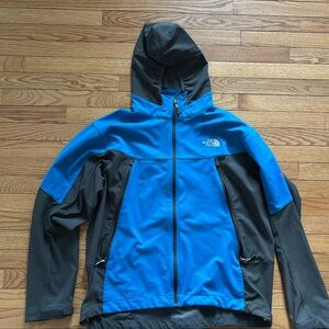 The North Face Men's Vibrant Blue and Charcoal Jacket